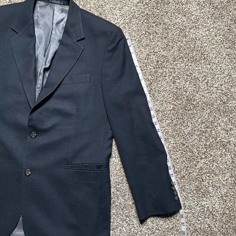 Ralph Lauren Classic Blazer Jacket Viscose Blend Navy Blue Mens Size 40R